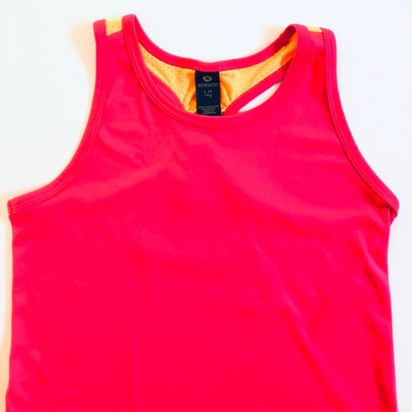 Xersion Quick Dry Girls Racerback Workout Tank Top Pink Size L - Picture 5 of 7